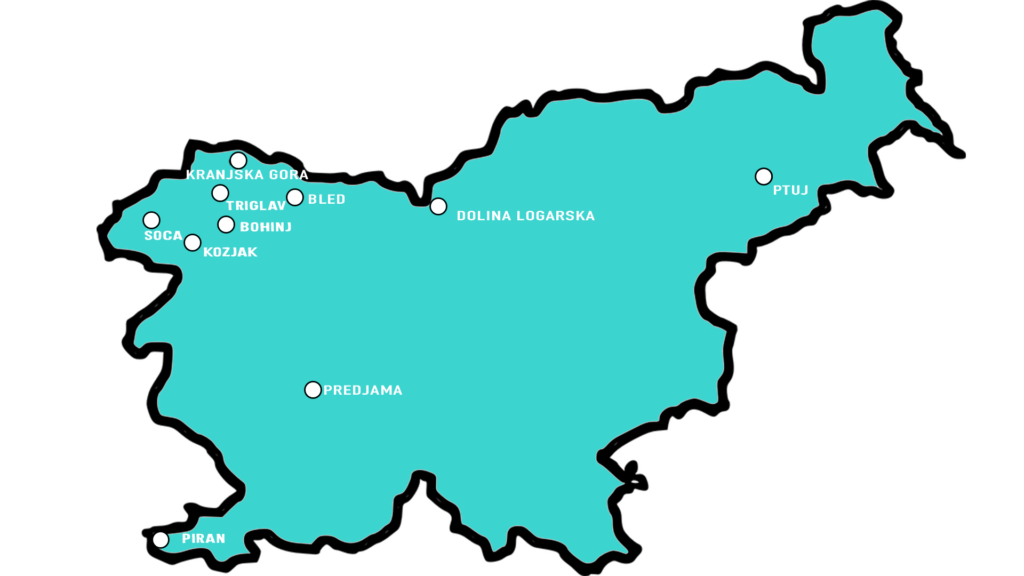 Mapa Słowenii