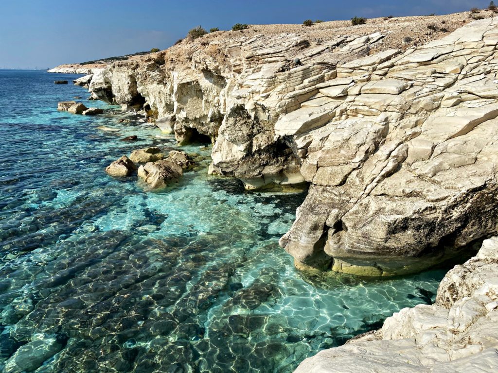 White stones