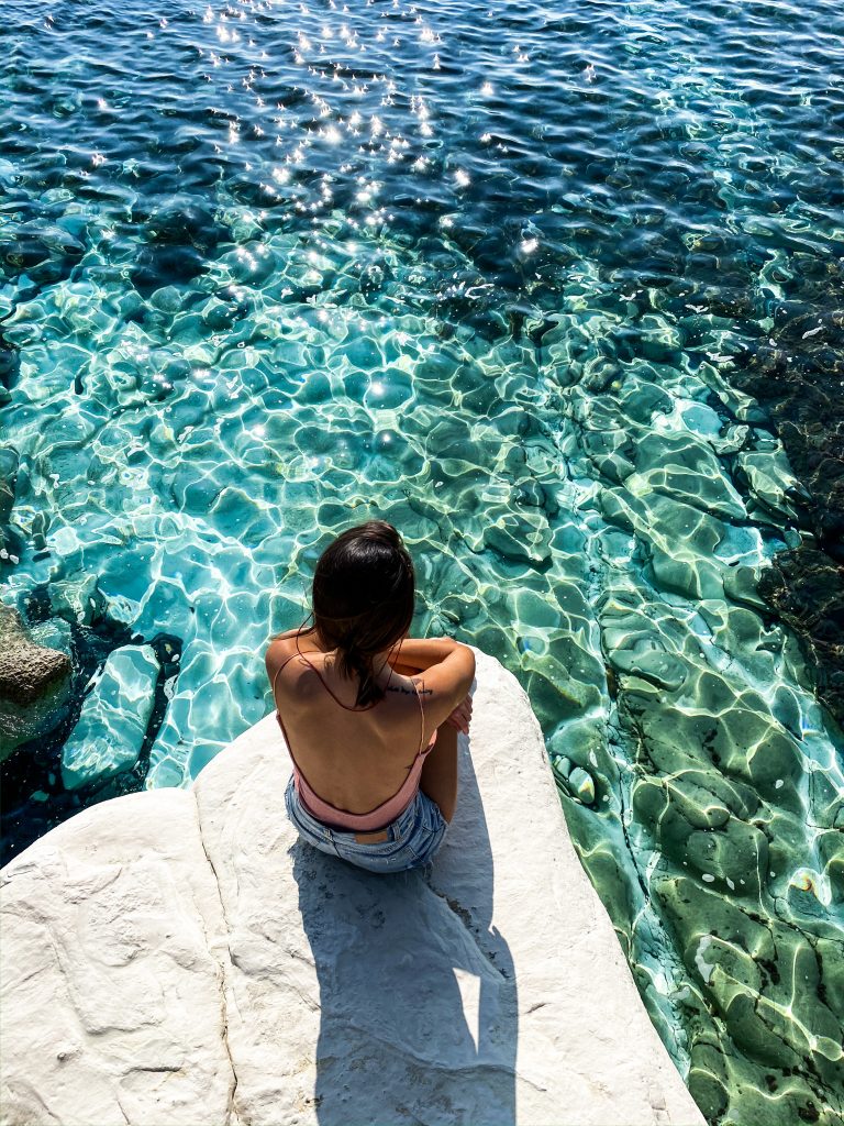 White stones